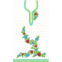 Fulgid Beautiful Dress Embroidery Design 20601