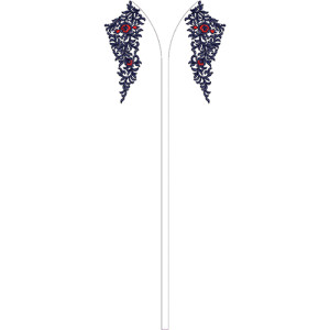 Dress Embroidery Design 20746