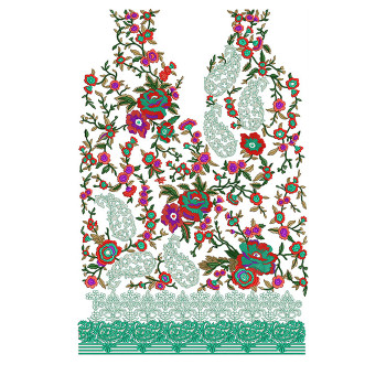 Royal Neck Embroidery Designs 211