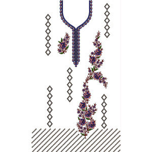 Traditional Ancient Egypt Dress Embroidery Design 21671