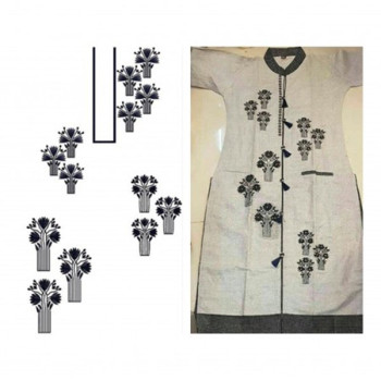 New Dress Embroidery Design 22109