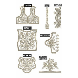 Amazing Vintage Caftan Embroidery Design 22259