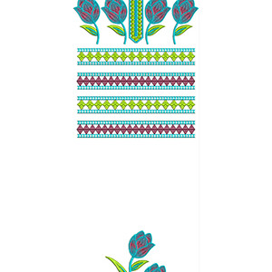 New Dress Embroidery Design 22384