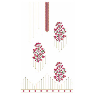 Punjabi Party Wear Dress Embroidery Design 22740