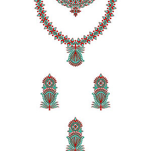 Nigeria Dress Embroidery Design 22852
