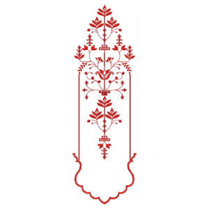 Djellaba Maxi Dress Embroidery Design 22940