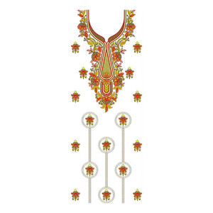 Best Multani Dress Embroidery Design 23199