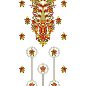 Best Multani Dress Embroidery Design 23199