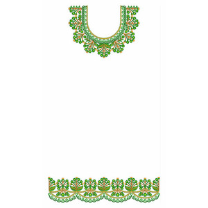 Latest Dress Embroidery Design 23328