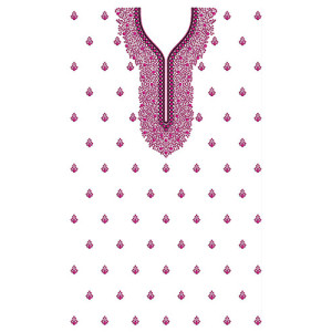 Casual Dress Embroidery Design 23544