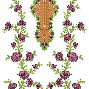 Traditional Mango With Flower In Dress Design 23651