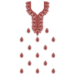 Radiant Designer Dress In Embroidery 23801