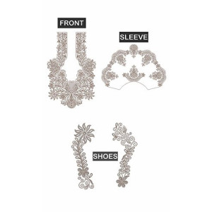 Macedonian Caftan Cording Embroidery Design 23921