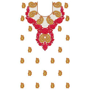 Charming Paisley Vibrant Thread Matching Tunic Kurti Dress Design