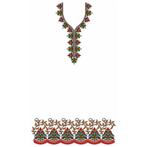 Prominent Dress Design In Embroidery 24107