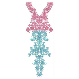 Dainty Dress Design In Embroidery 24138