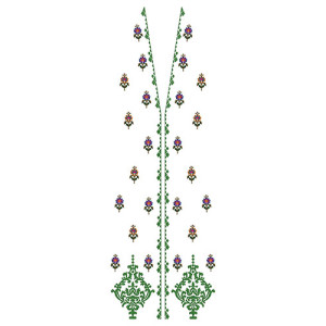 Moroccan Dress Embroidery Design 24198