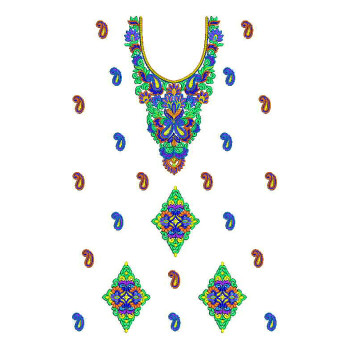 Art East Style Women Clothing Embroidery Design 25211