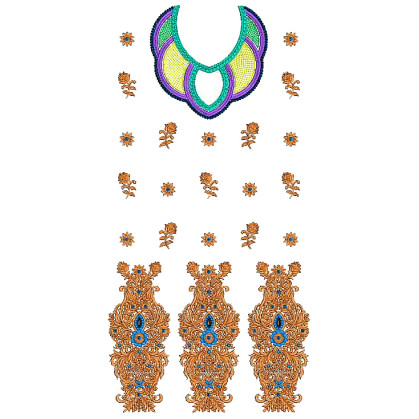 Wonderful Embroidery Dress Design 25220