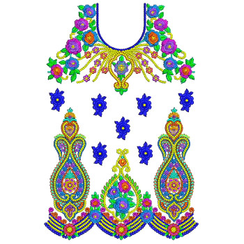 Ukrainian | Mexican Hand Embroidery Dress Design 25222