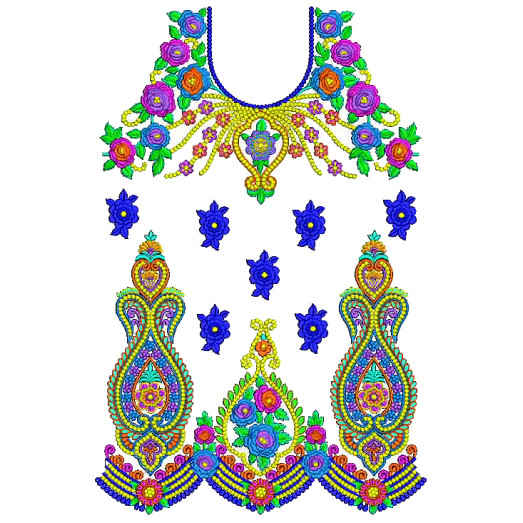 Ukrainian | Mexican Hand Embroidery Dress Design 25222