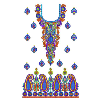 Beautiful Boho Touch Embroidery Dress Design 25224