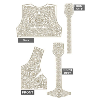 Macedonian Caftan Embroidery Design 25947