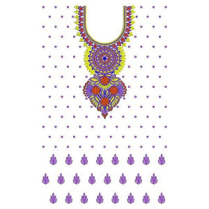 Khaleeji Designer Dress Embroidery Design