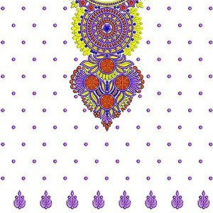 Khaleeji Designer Dress Embroidery Design