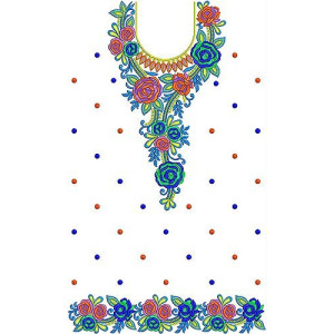 Lahore Textile Trendy Anarkali Dress Embroidery Design