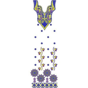 Babydoll Frock Style Embroidery Dress Design