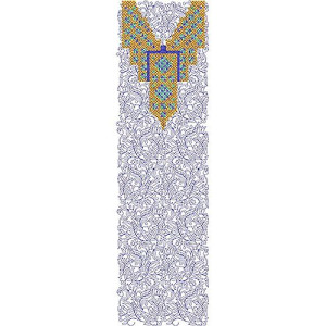 Algerian Fashion Embroidery Dress Design