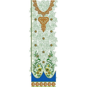 Modern Kabyle Embroidery Dress Design