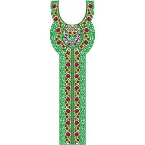 Newly Arrival Algerian Long Neck Embroidery Design