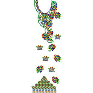 Cross Stitch Designer Tunic Embroidery Design