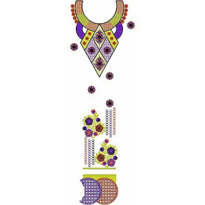 Mini Dress Embroidery Design