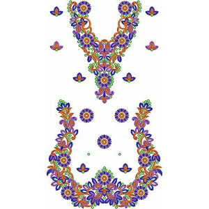 Designer Walima Dress Embroidery Design