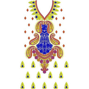 Diana Fashion Dresses Style Embroidery Design