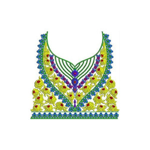 Latest Fashion Women's Party Dress Embroidery Design