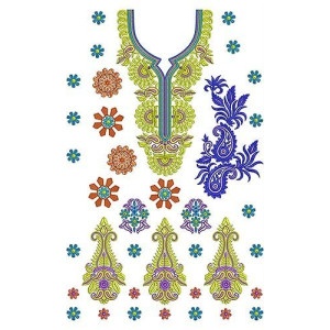 Wedding Dress Neck With Kali Embroidery Designs