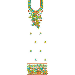 Fashionably Petite Suit Embroidery Design