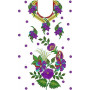 Satin Stitch Needlepoint Dress Embroidery Design
