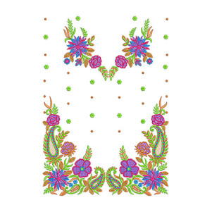 Embroidery Wedding Gown Dress Design