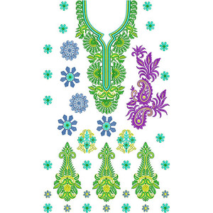 Girls Famous Walima Dress Embroidery Design