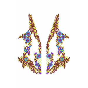 Halter Dress Embriodery Design