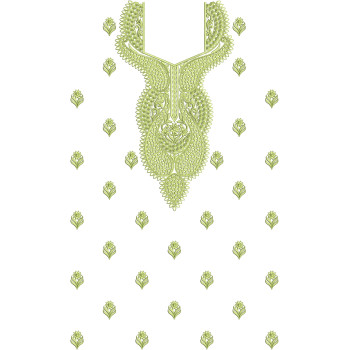 8727 Dress Embroidery Design