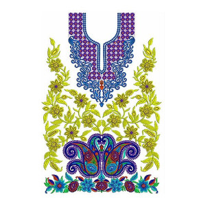 Quinceanera Dress Embroidery Design 25229