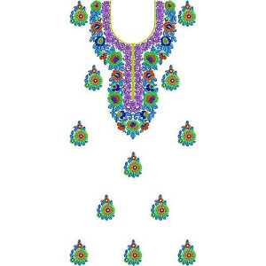 African Kaftan Fashion Embroidery Design 25231