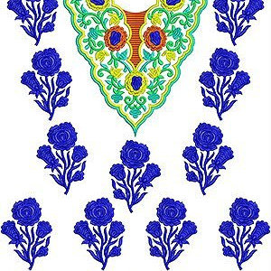 Short African Kaftan Dress Embroidery Design 25236