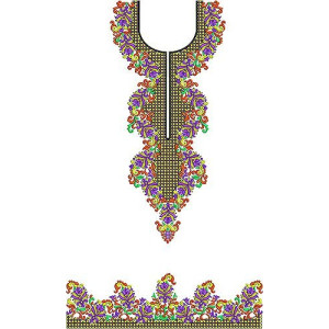 Luxury Fashion Boutique Embroidery Dress Design 25237